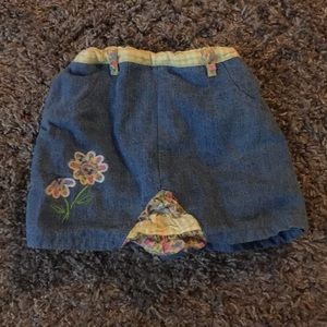 Baby jean skirt